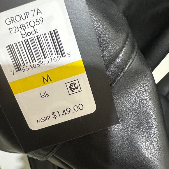 NWT_DKNY Long Sleeve Faux Leather Shirtdress  Snap-Closure Belted Medium - Picture 2 of 16